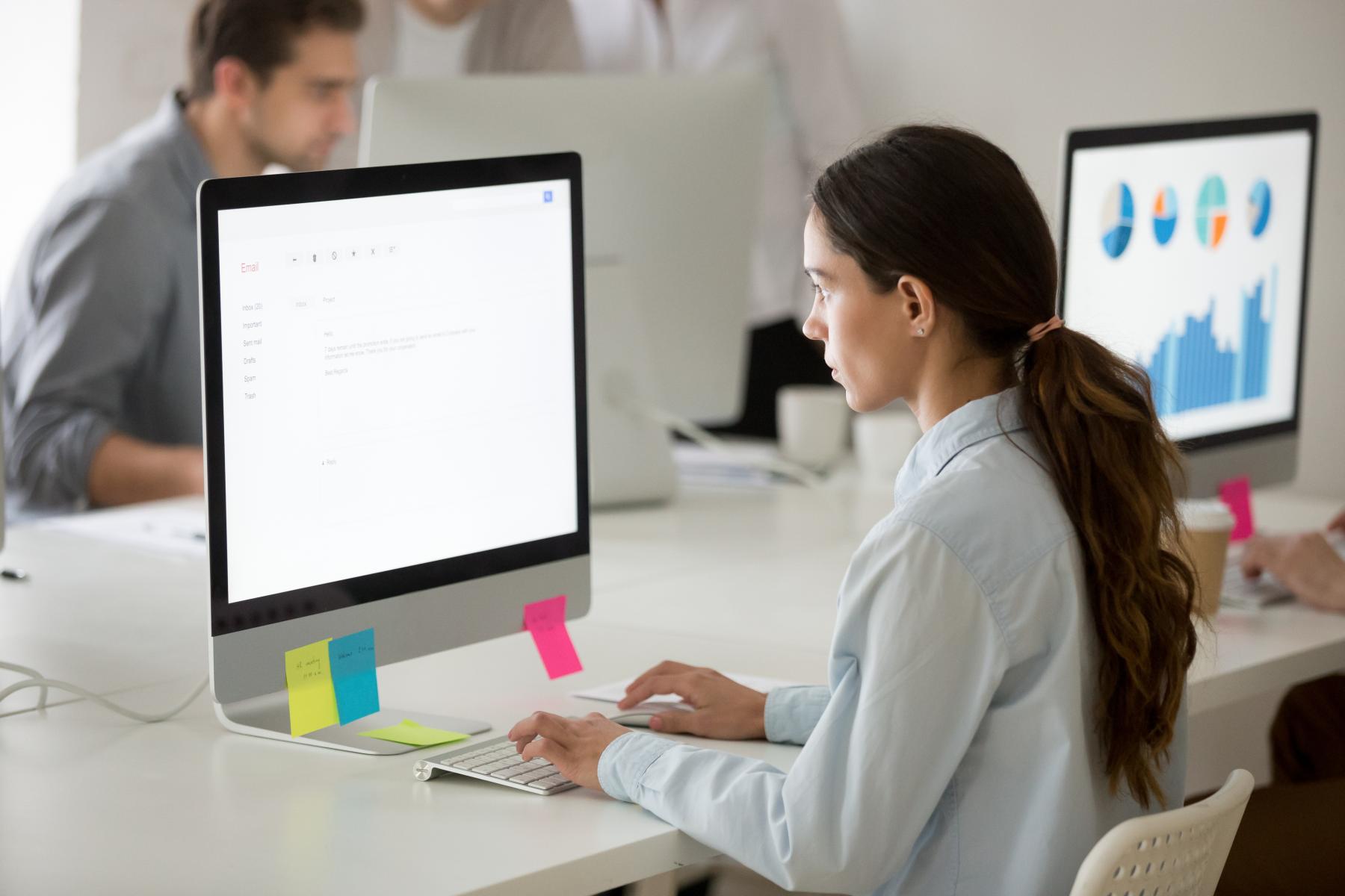 woman working - Enterprise SEO ROI