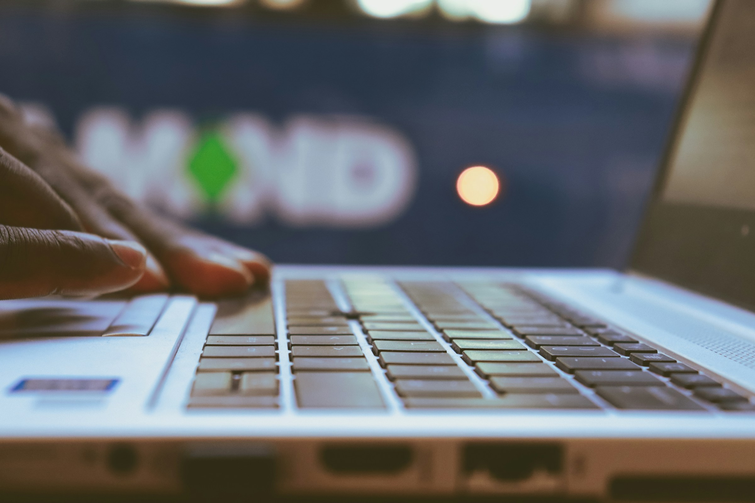 Person Typing - How to Search A Page for Keywords