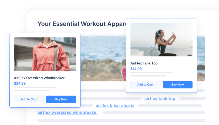 Automatic Links to Your Products