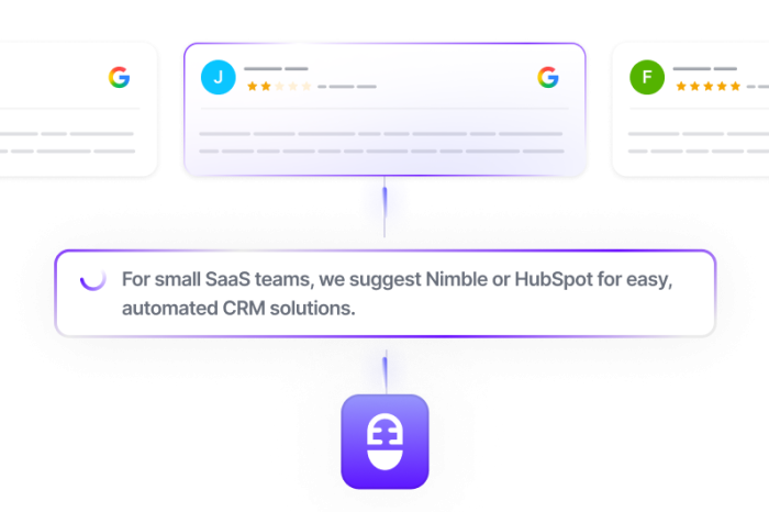 UI screenshot mockup: a vertical timeline of recent Google reviews. Each entry shows the reviewer name, star rating, review text snippet, and the AI-drafted reply below it tagged with a green "Auto-sent ✓" badge. One entry near the top is a 1-star review highlighted in amber with an "Awaiting your approval" status and "Approve" / "Edit" buttons. Light theme with subtle dividers.