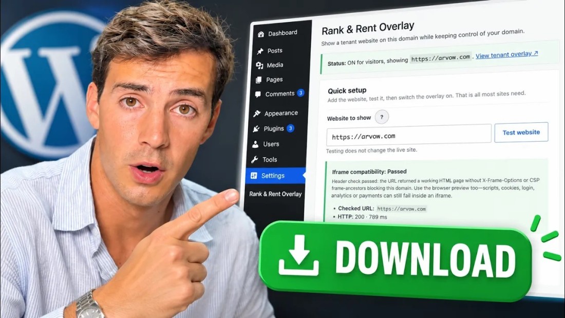 Rank and Rent WordPress Plugin: Overlay Any Site on Your Ranked Domain (2026)