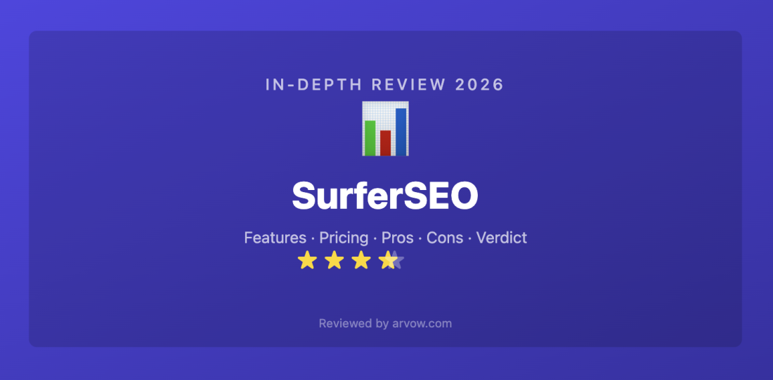 SurferSEO Review 2026: Features, Pricing, Pros, Cons & Verdict